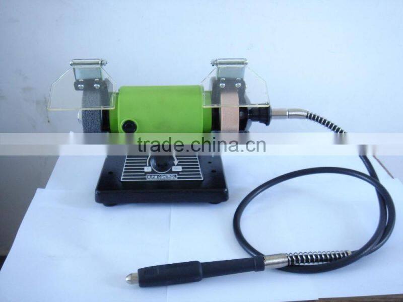 75mm 3in 150w Power Jewelry Mini Bench Grinder Machine Flexible Shaft Grinder Electric Hobby Modeling Tools