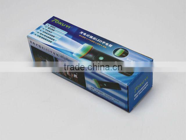 Home use LED rechargeable flashlight, electric cree flashlight, electric plastic led flashlight