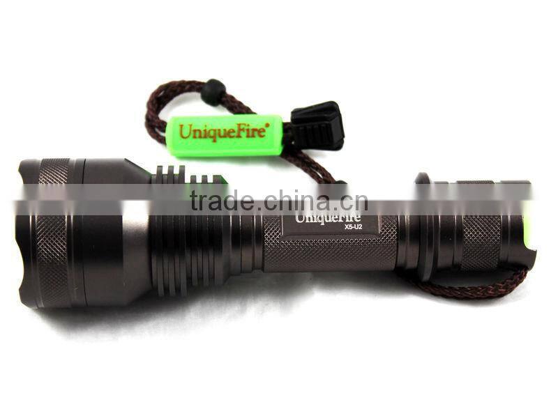 UniqueFire Cree XML U2 LED 1200lumens Bright Light Led Torch with full set(18650 battery&charger)