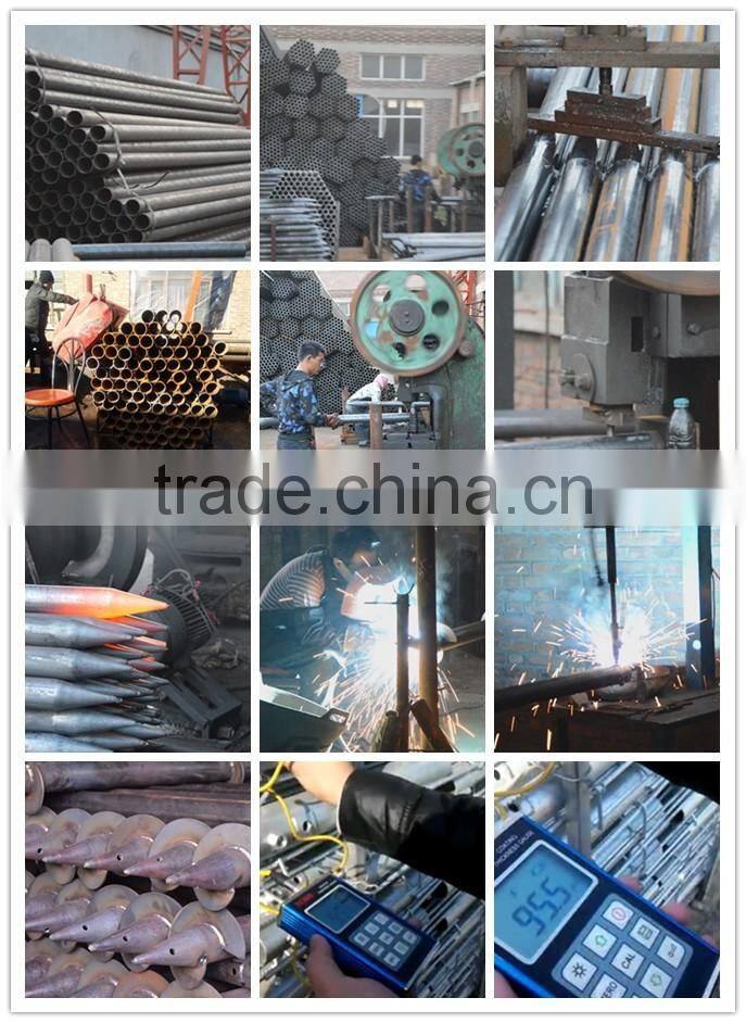 76mm*1800mm Ground Screw hot galvanized on hot sale china supplier