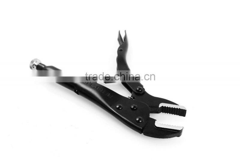 High quality black 10"electrophoresis locking pliers with straight jaw design