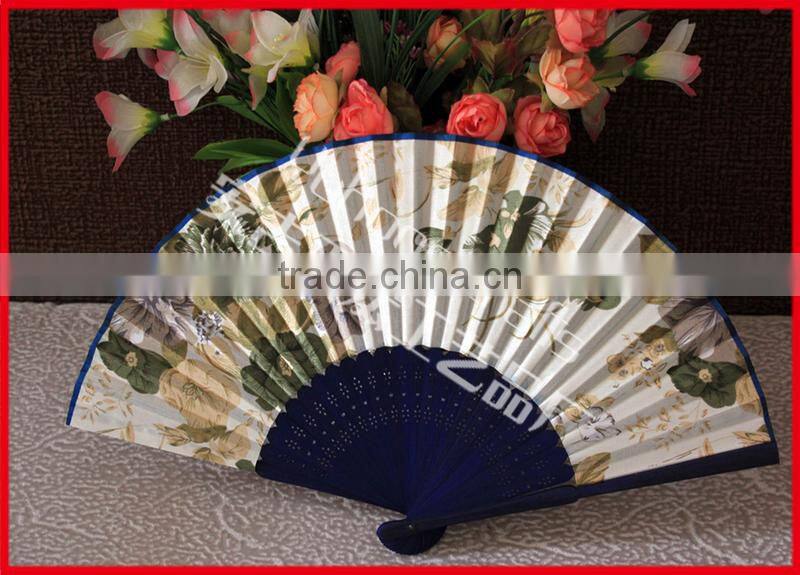 Popular bamboo cloth hand fan