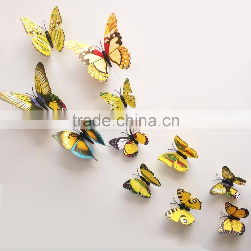 Butterfly cut out pattern removable home wallpaper Art DIY kids room decoration 3d wall stickers