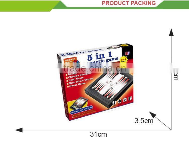 New design 12 in 1 magnetic chess board game for children