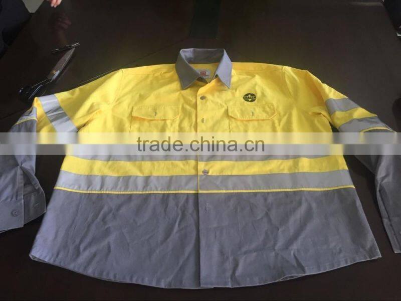 Custom made men's winter jacket reflective coal mine safety workwear jackets