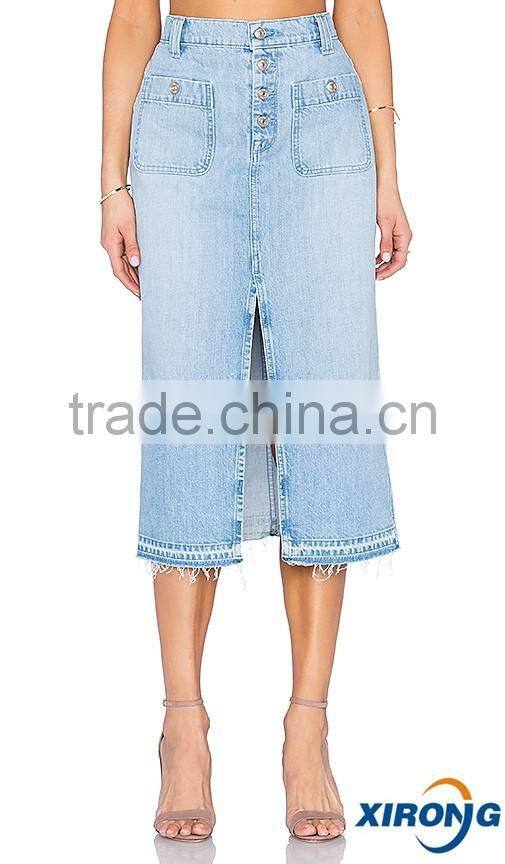 2016 Summer Jeans Skirt/Falda de Lona/Jeans Skirt for Women