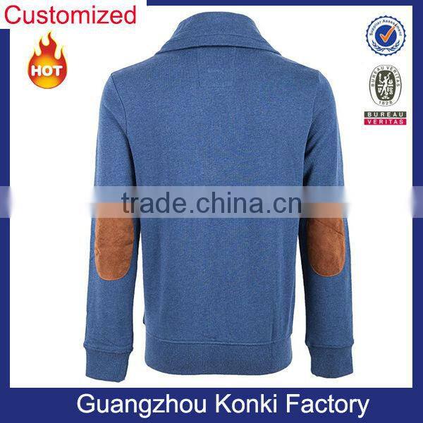 Customize Fleece Jacket With Contrast Patch For Men
