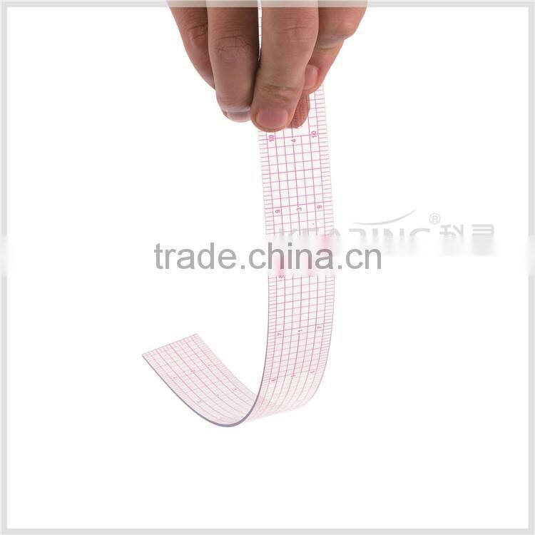 Chinese factory direct wholesale 1.2mm thick sandwich line printing 12" long garment ruler for sewing #B-60
