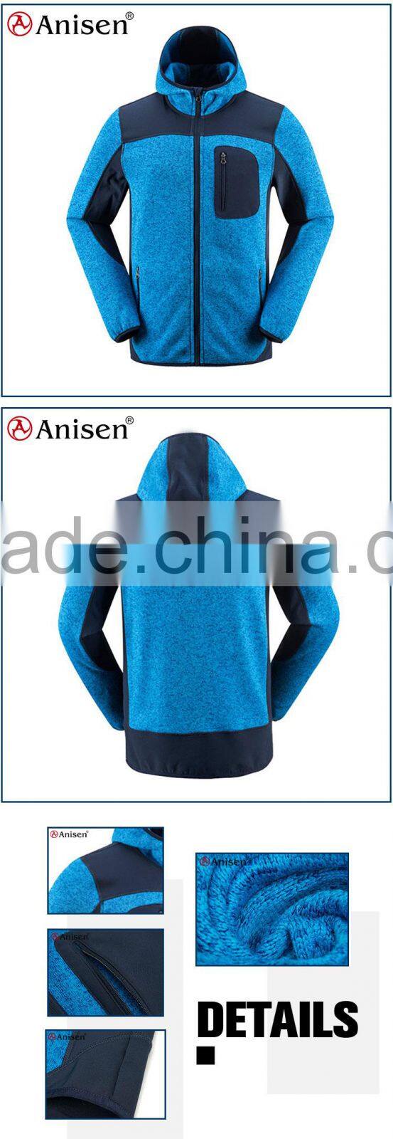 apparel manufacturer custom high quality warm sweater fleece men jacket