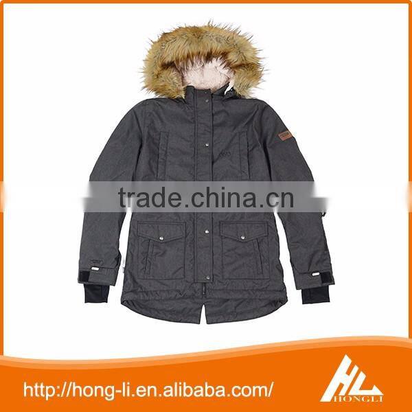 Latest design custom fashion winter ski jacket women