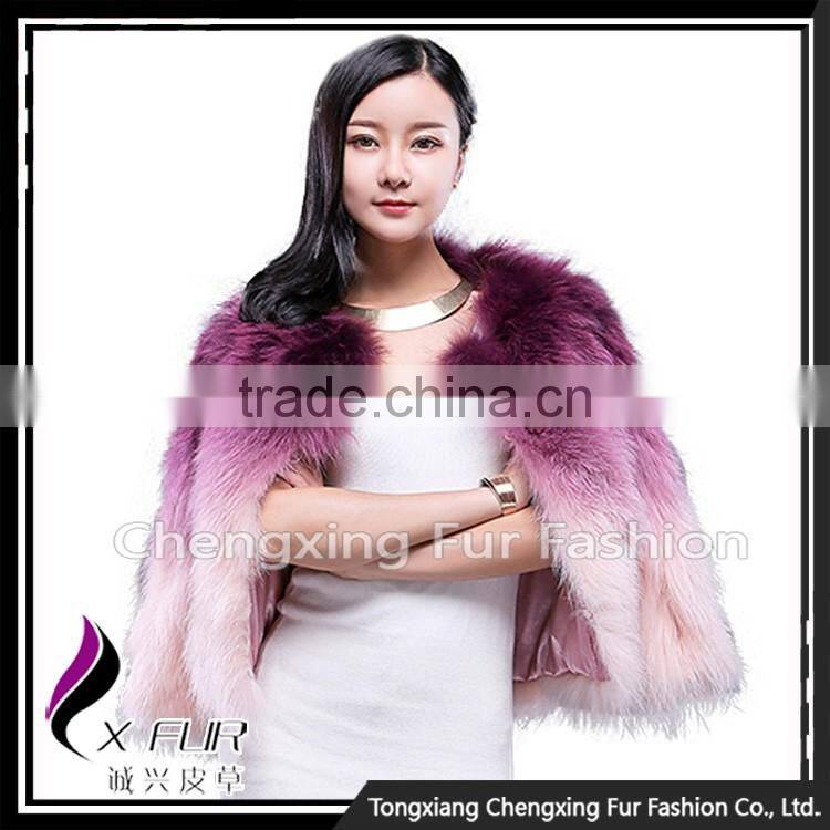 CX-G-A-01B High Fashion Professional Fur Raccoon Fur Coat And Jacket