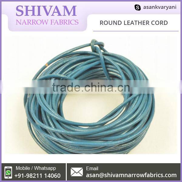 High Grade Semi Proof 3mm Round Leather Cord High Grade Semi Automatic