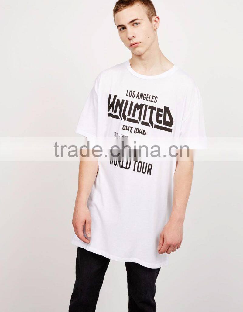 High Quality Wholesale Cotton White Streetwear Mens American Apparel Tshirt OEM Modern Screen Printing Tees