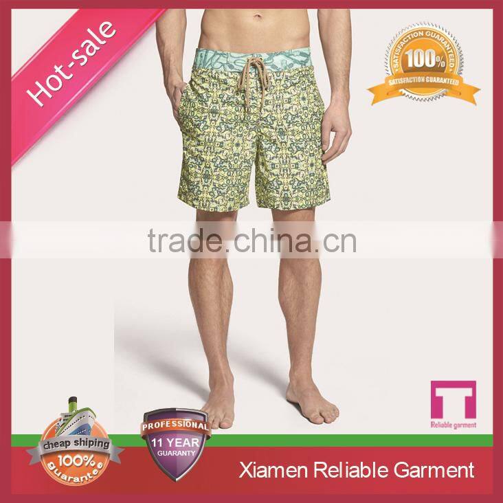 2015 hot sale men's beach shorts board shorts swim pants china supplier