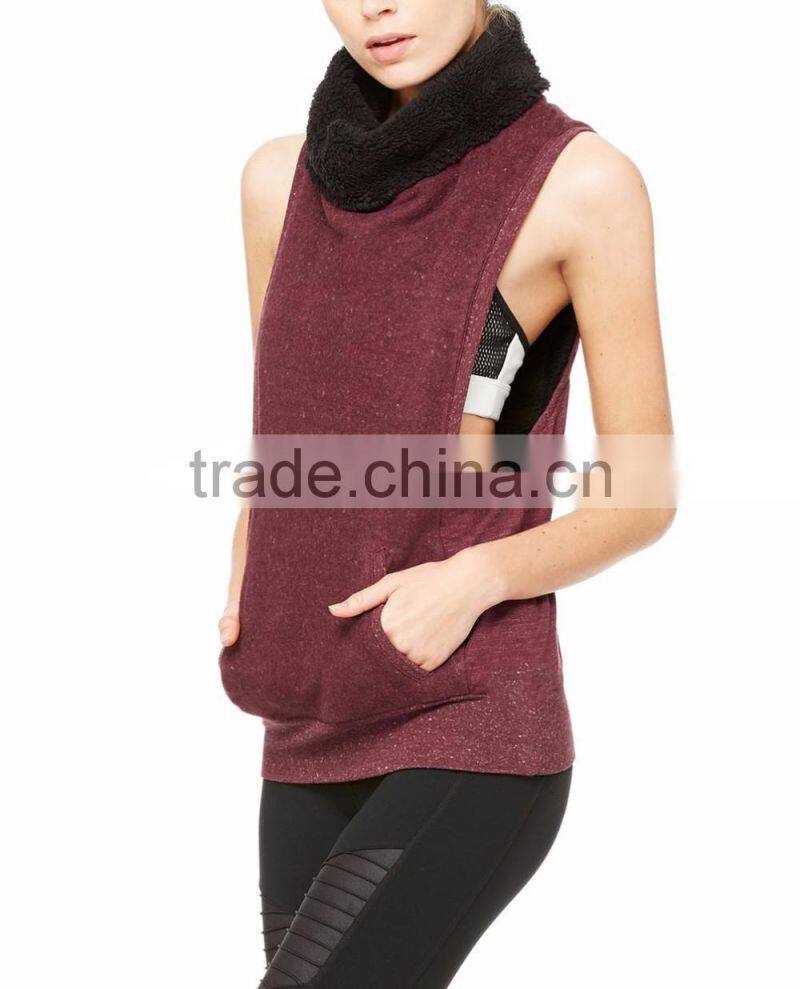 Yoga Frost Winter Vest in Black Heather For Women