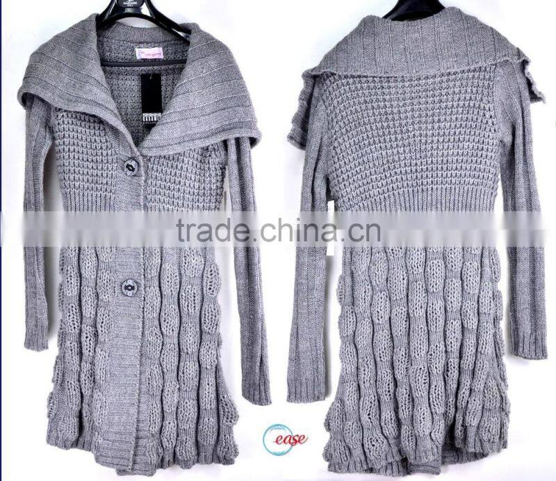 2016 fashion big poncho neck winter lady coats