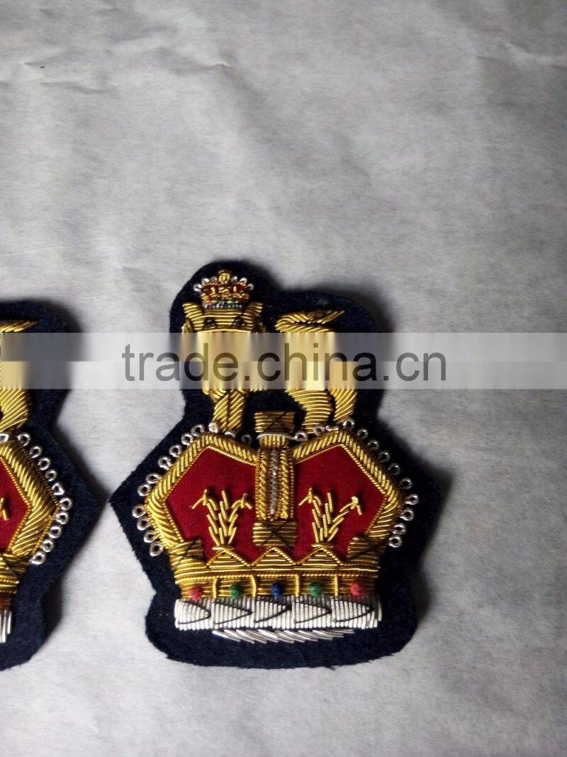 Hand Embroidery Badge Bullion Wire Horse Badge