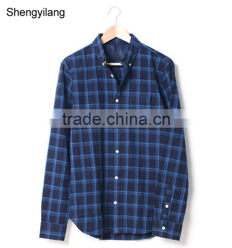 Wholesale cheap price high quality man fashion plaid shirt 2016 china manufacturers