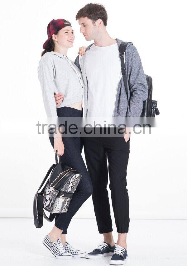 Women Cropped Top Hoodie High Quality Pullover Black Hoodie Sweatshirt