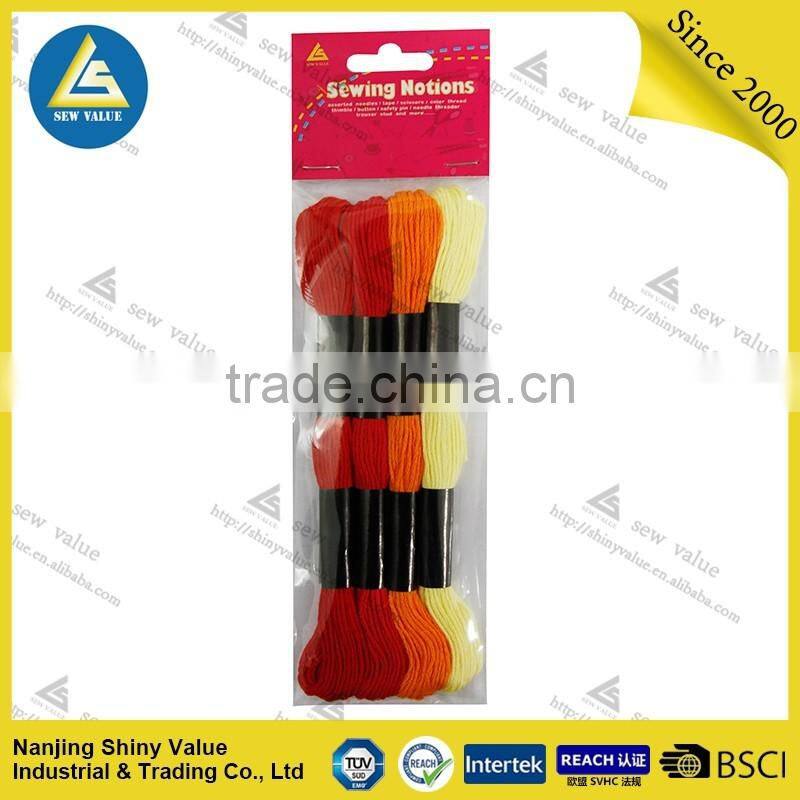 100% nylon sewing thread with Plastic pipe in blister card