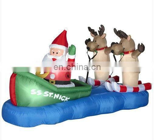 HI charming advrtising inflatable christmas old man christmas decoration santa claus for sale