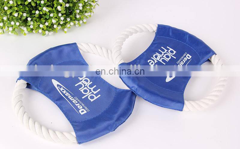 2014 Hottest Sell Dog Training Toy Cotton rope Frisbee