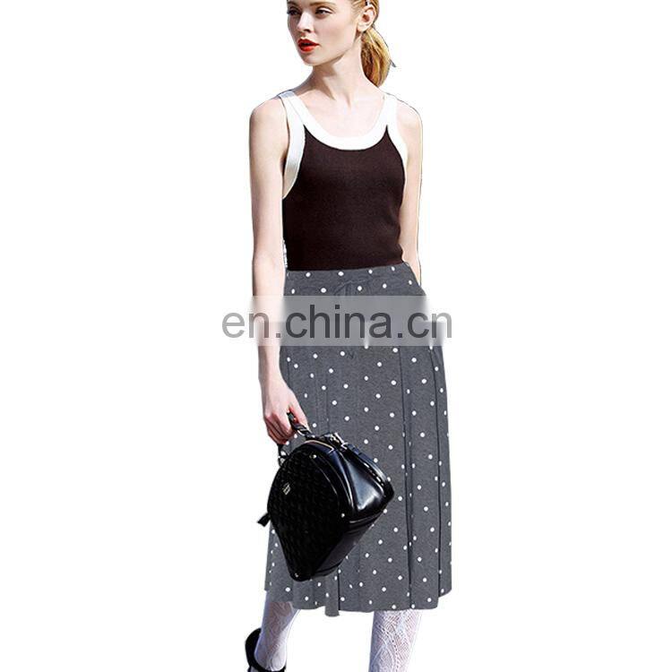 2016 Latest Dot Long Indian Cotton Skirt Wholesale Cheap Skirt