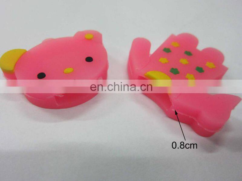 New design pink pvc 128gb flash usb cover/holder keychain