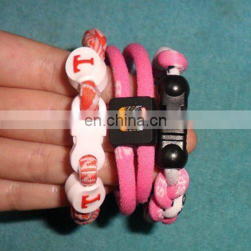 hang-knitted friendship fabric bracelets