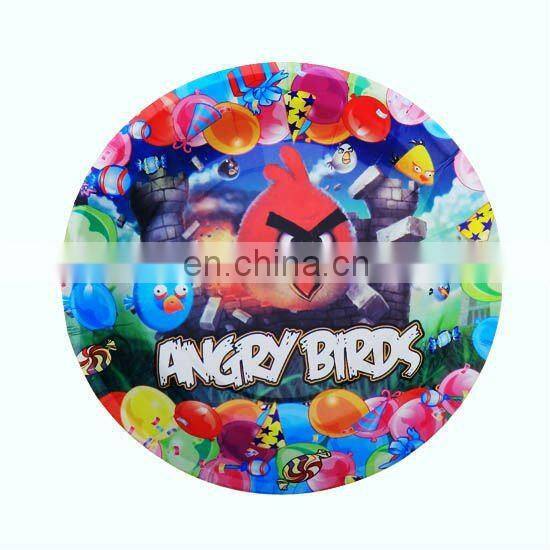 Popular 7" round cheap paper plates for dinner tableware