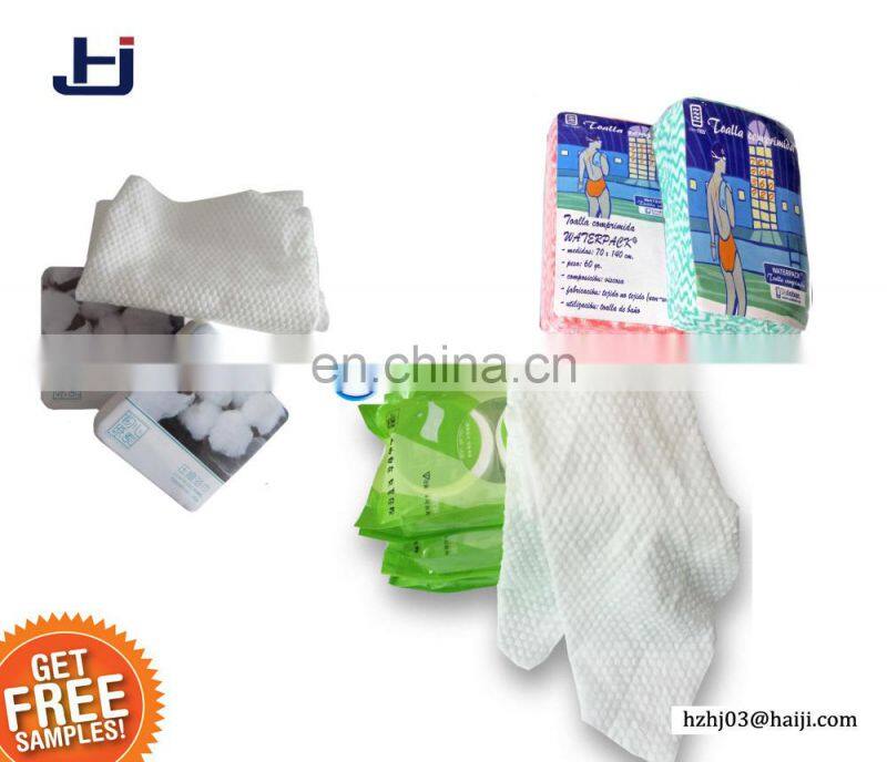 Alibaba wholesale natural compressed multipurpose and beach towel