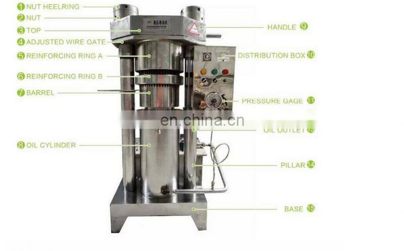 oil seal hydraulic cold press oil machine hydraulic walnut oil press
