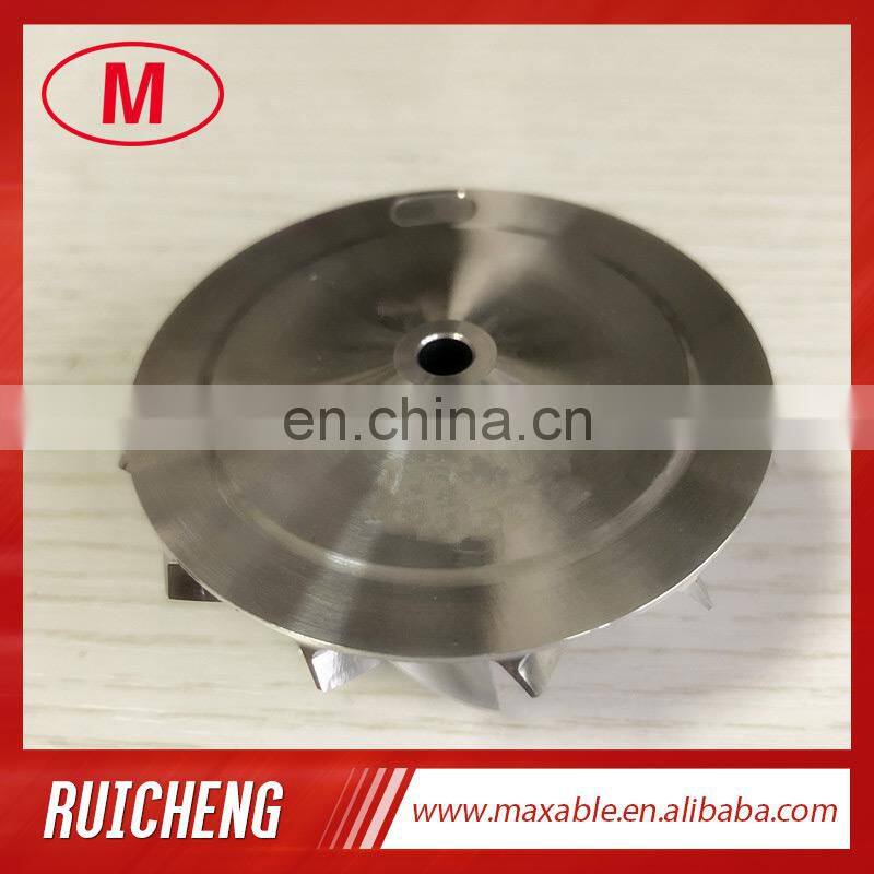 GT15-25 43.20/60.00mm 6+6 Blades high performance billet /milling/aluminum 2618 turbocharger compressor wheel