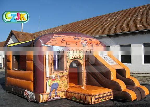 jail inflatable bouncer jumping bouncy castle bounce house with slide