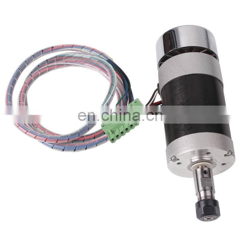 HONGJUN 300W Air Cooled Spindle Motor Spindle Speed Power Converter & 52mm Clamp 13pcs ER11 Collet For Engraving.