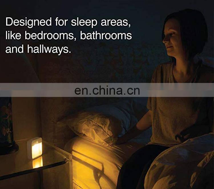 Motion sensor light, cordless battery powered LED night light, stair magnet wall light