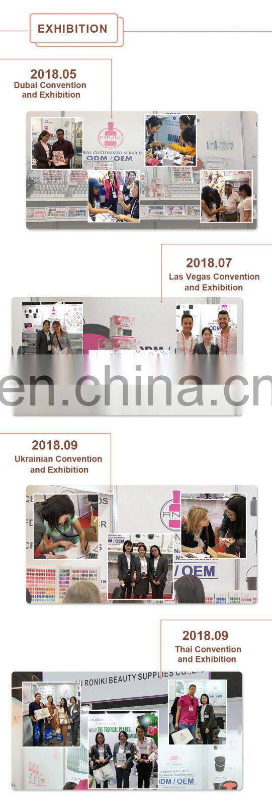 RONIKI Logo Design OEM Distributor Private Label 3-step Soak Off Platinum Diamond Uv Gel Polish