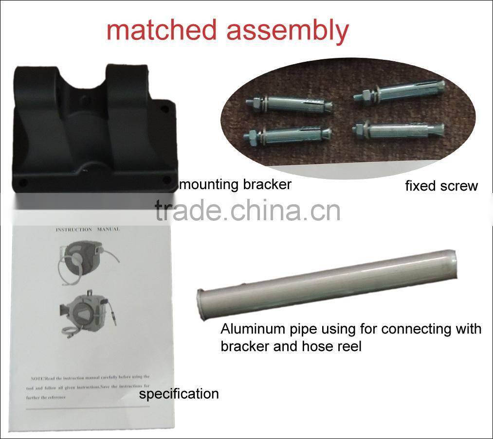 (73564) retractable automatic garden plastic case hand crank hose reel