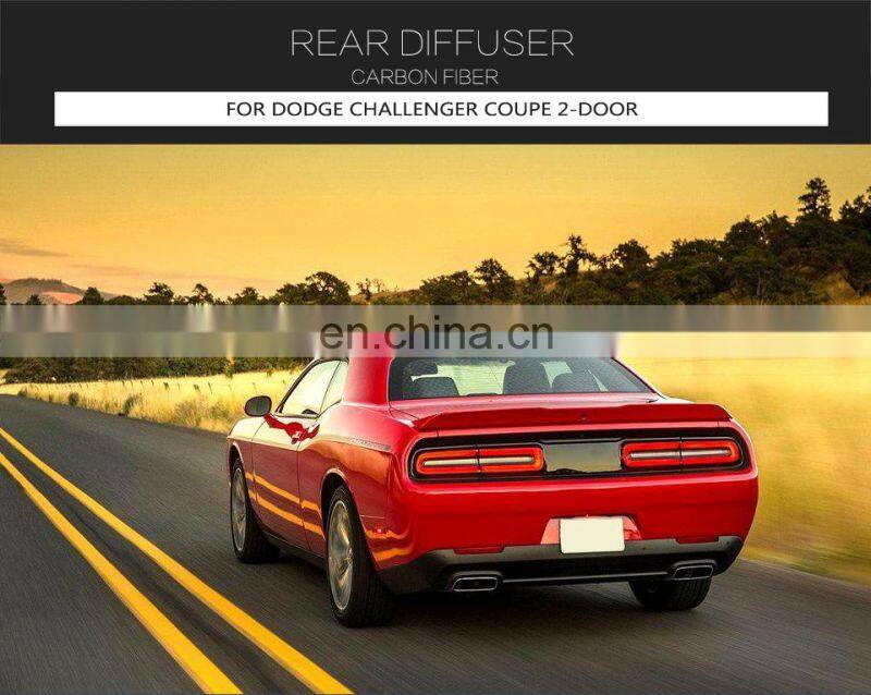 Rear Diffuser in Carbon Fiber For Dodge Challenger 2015-2018