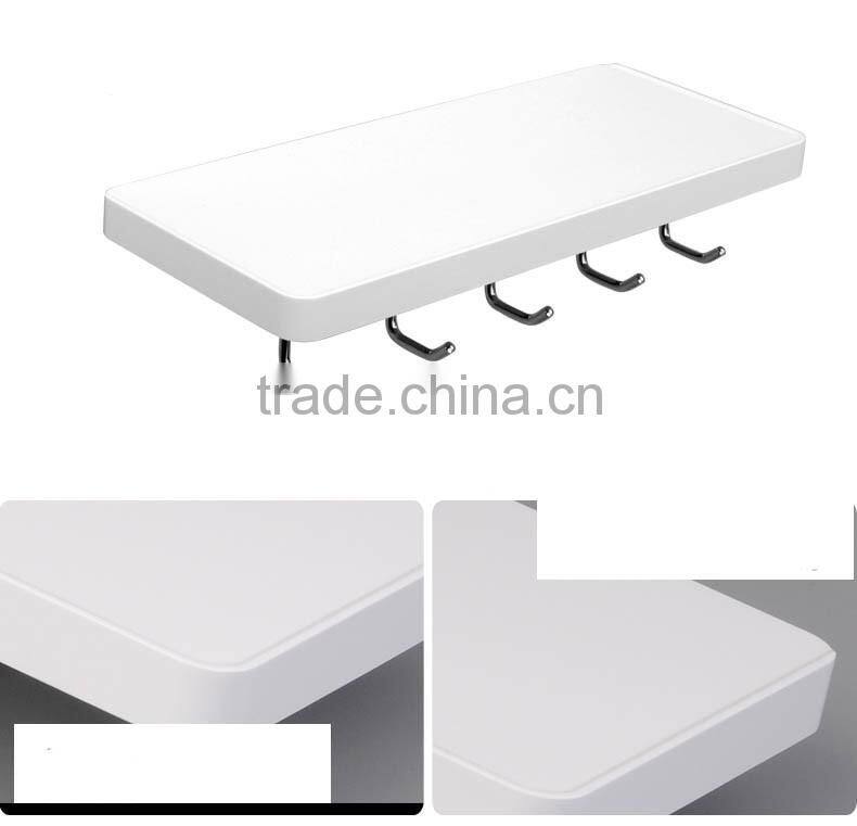 stainless steel bathroom shelf with toilet paper holder / wall mounted bathroom shelf / bathroom accessory