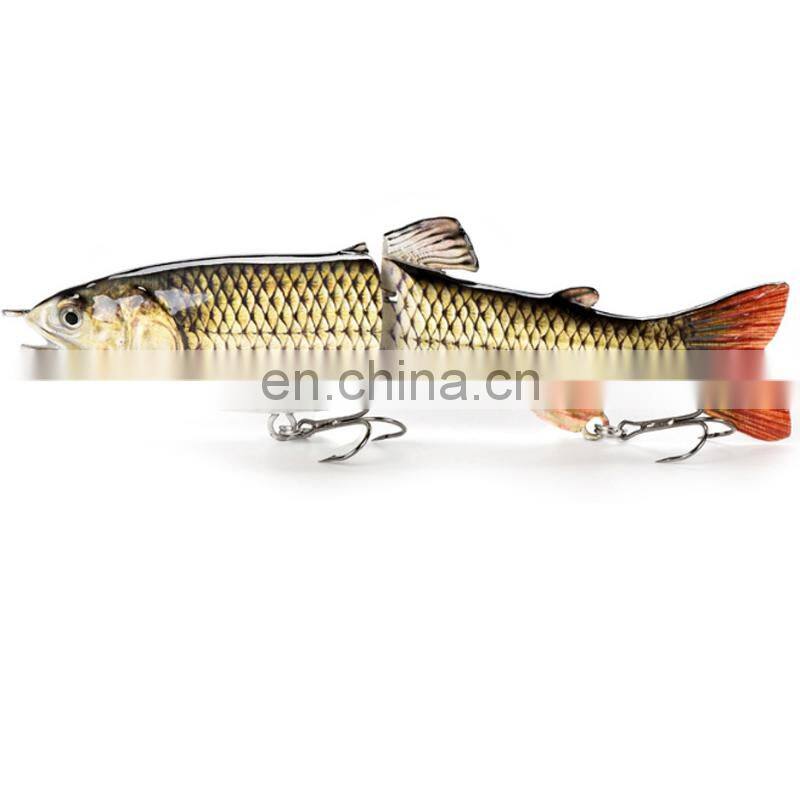 18cm 65.5g High Quality Salmon Shape Big Size 2 Sections multi jointed minnow bait