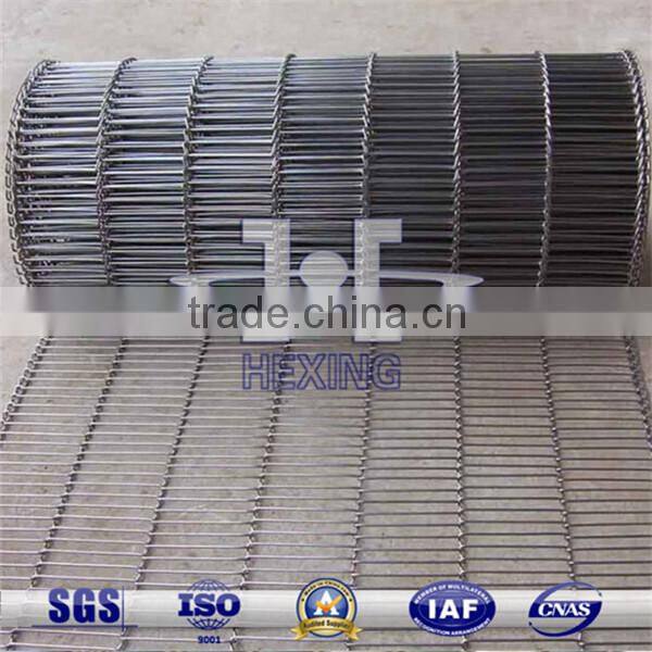 stainless steel flat flex wire mesh conveyor belt for food industry