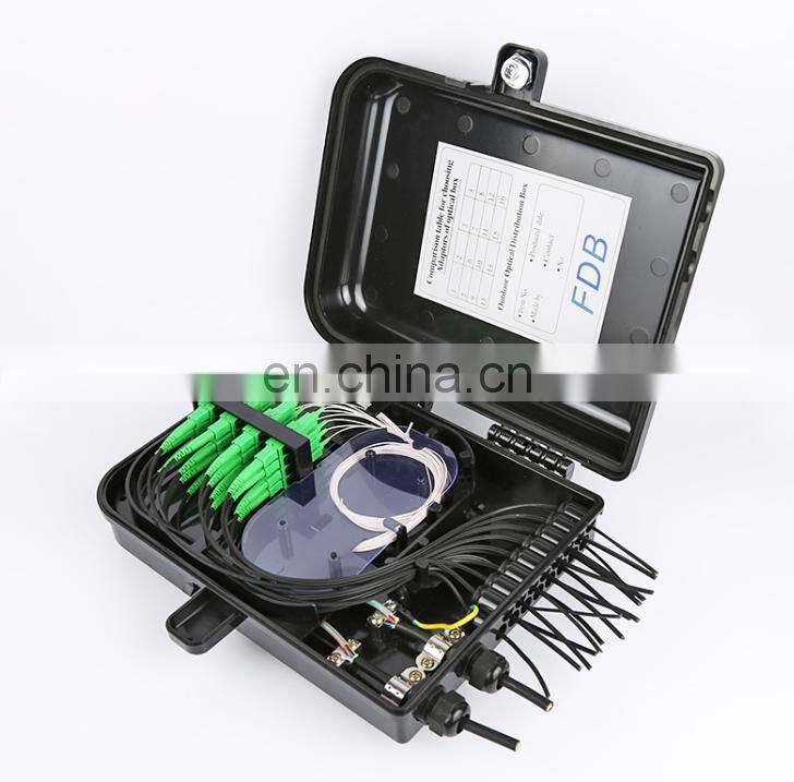 High quality 24 Port Fiber Optic Terminal Box FTTH Box Fiber Optic Distribution Box plc splitter