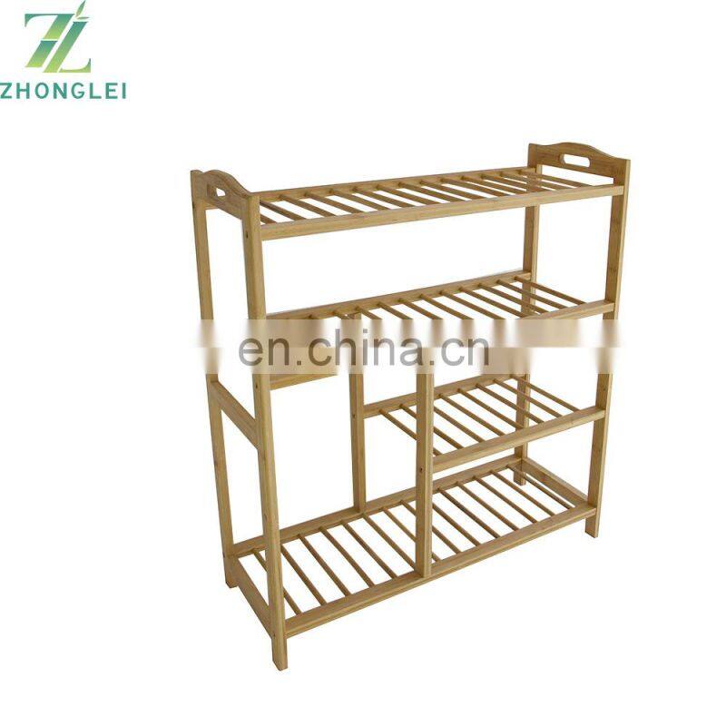 Hot-selling handmade Bamboo Shoes Storage Shelf Rack Top Quality