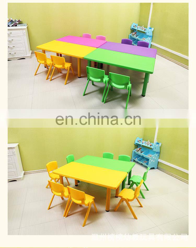 Professional Manufacturer Kindergarten Preschool Cheap Plastic Study Table Kids Furniture Table and Chiars Set