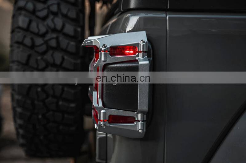 Maiker offroad Black Taillight Guard Cover Taillamp Protector for Jeep Wrangler JK
