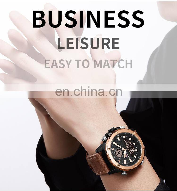 KADEMAN K9073 recommend youth watches double display led functional private label digital hand watches for man