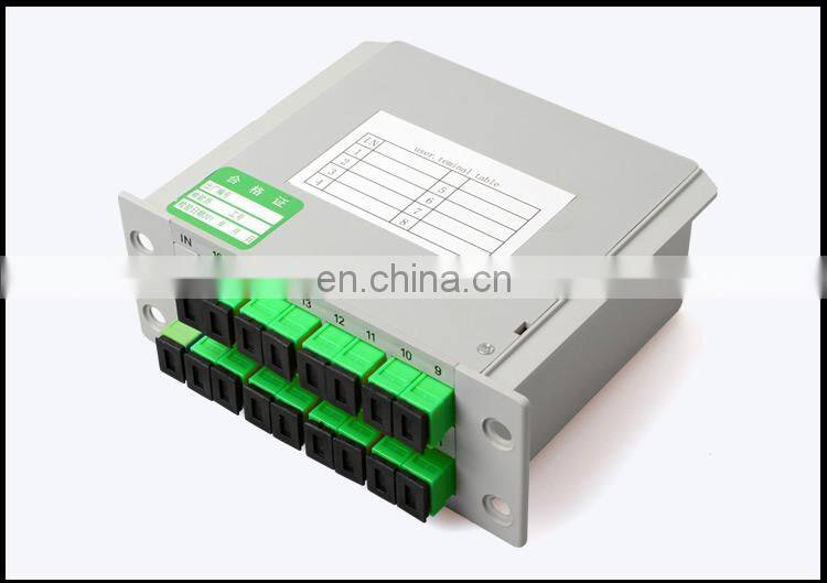 Good Price FTTH 1*16 Way plug-in SC APC CATV Box Cassette Card Splitter