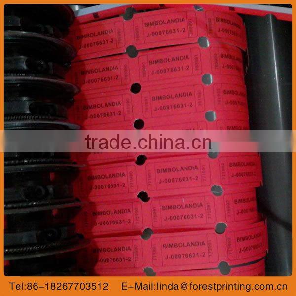 2015 hot sale garden series coupon ticket raffle ticket official sale ticket rolls meeting ticket