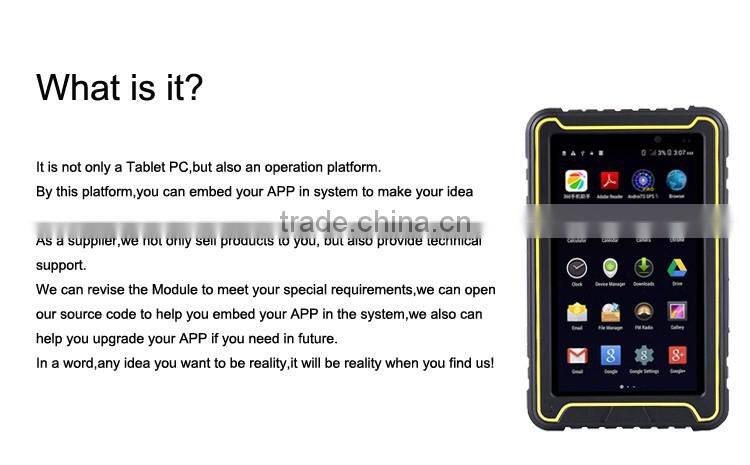 MOGLE 7 quad core android 4.4.2 AGPS/EPO/GLONASS built in rugged tablet pc OGS screen rugged tablet